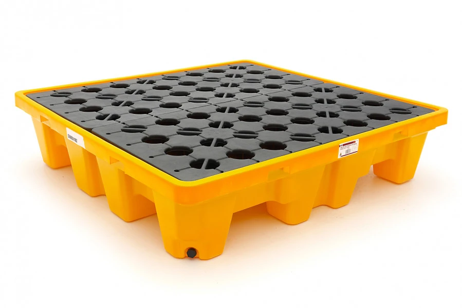 HBM 230 Liter Olievaten Opvangbak, Lekbak Voor 4 Vaten