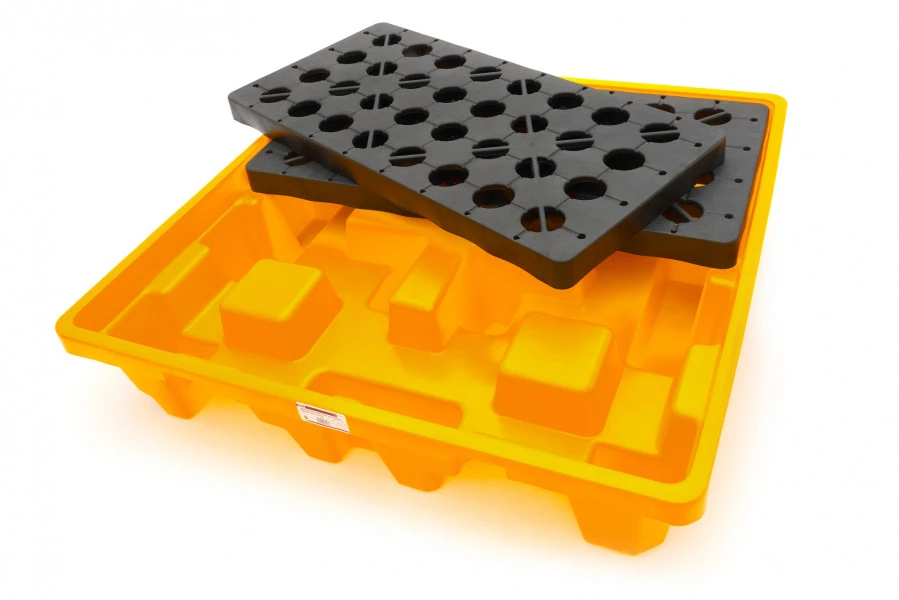 HBM 230 Liter Olievaten Opvangbak, Lekbak Voor 4 Vaten - Image 3