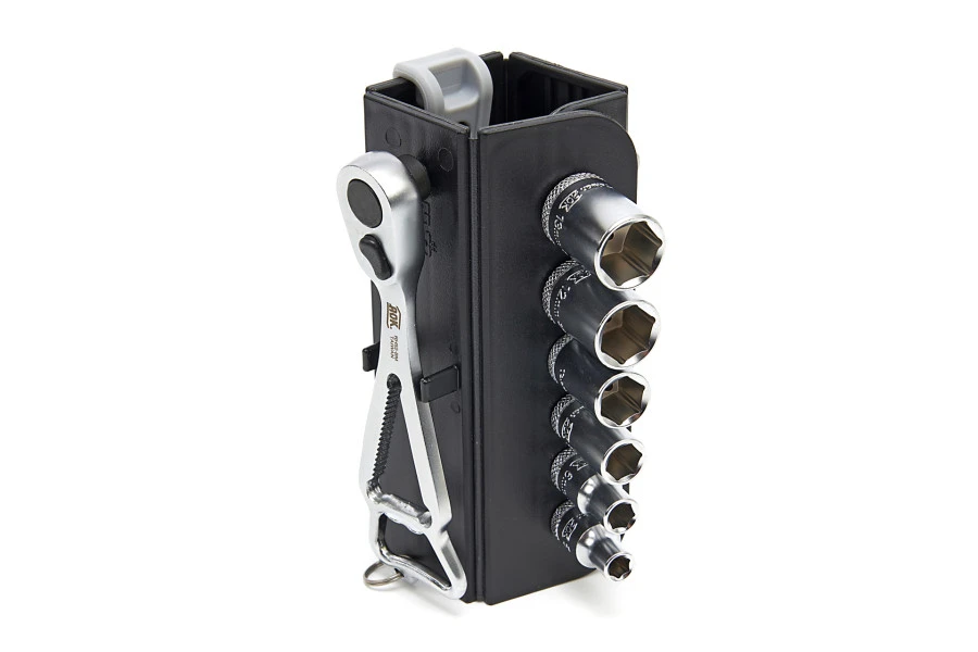 AOK 23 Delige Professionele ¼” Doppenset En Bitset Met Ratel In Handige Opbergetui - Image 2