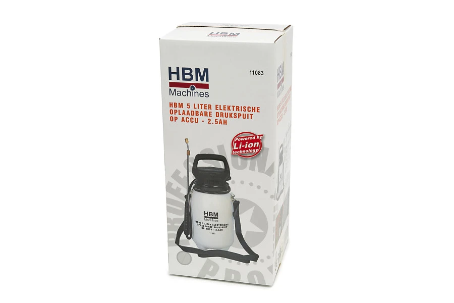 HBM 5 Liter Elektrische Oplaadbare Drukspuit Op Accu - 2.5Ah - Image 7