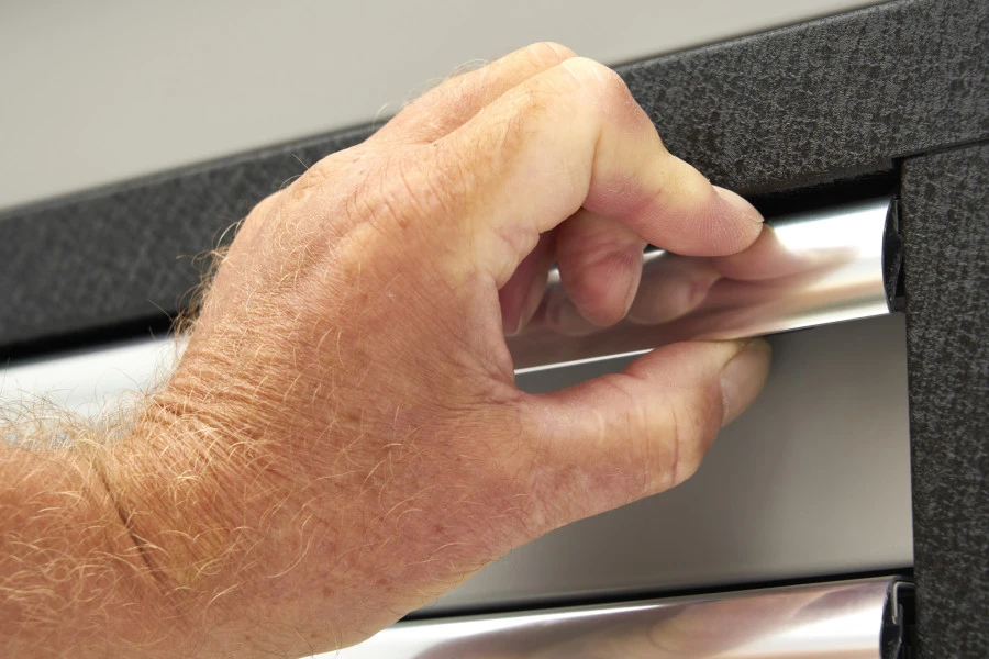 HBM Gereedschapswagen Met Houten Werkblad - 168 Cm - Grijs - Image 9