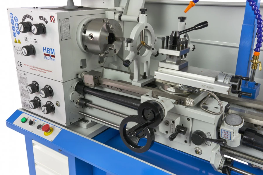 HBM 360 X 1000 Industriële Compleet Metaaldraaibank Met Grote Doorlaat Met 3 Assig LCD Digitaal Uitleessysteem- 230 Volt - Image 5