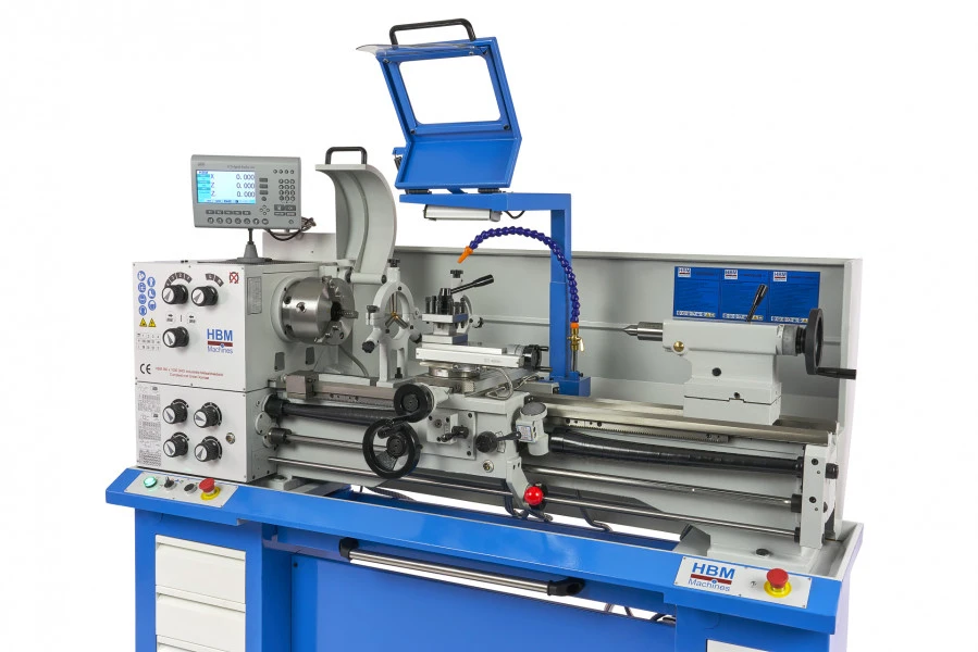 HBM 360 X 1000 Industriële Compleet Metaaldraaibank Met Grote Doorlaat Met 3 Assig LCD Digitaal Uitleessysteem- 230 Volt - Image 3