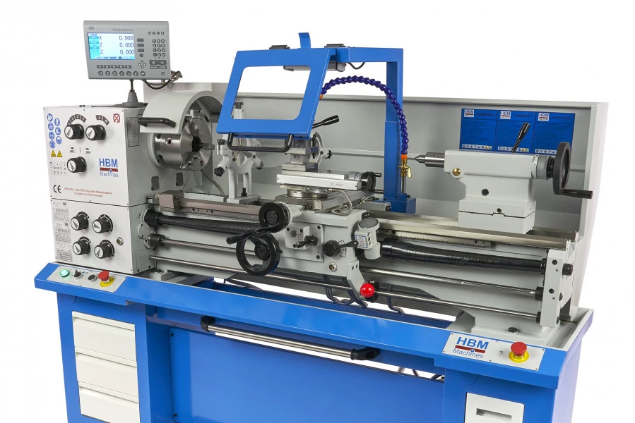 HBM 360 X 1000 Industriële Compleet Metaaldraaibank Met Grote Doorlaat Met 3 Assig LCD Digitaal Uitleessysteem- 230 Volt - Image 10