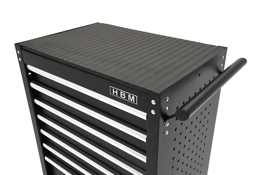HBM Gereedschapswagen Met 7 Laden - 68 Cm - Zwart - Image 9