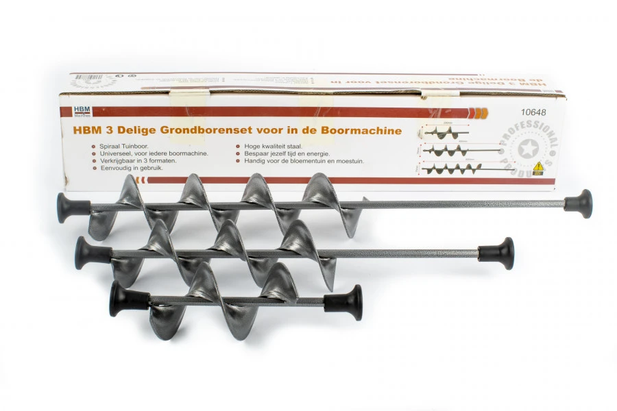 HBM 3 Delige Grondborenset Voor In De Boormachine