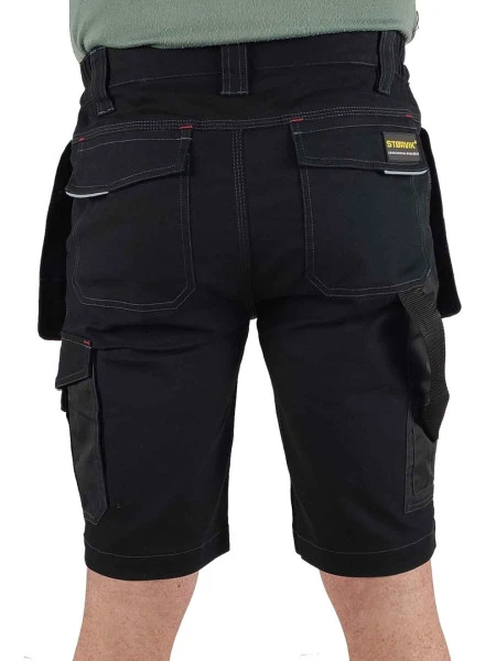 Storvik Thijs Korte Stretch Werkbroek Zwart - Image 6